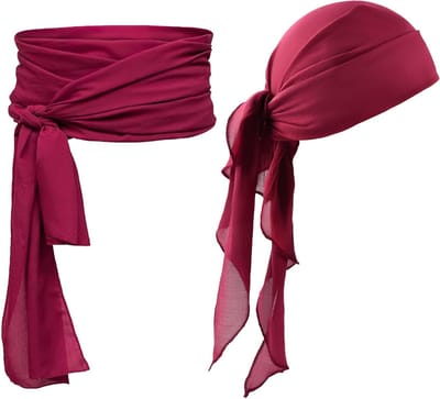 Piratenkostuum Accessoires voor Halloween en Carnaval - Piraten Sjerp, Bandana en Haarband voor Feestjes en Verkleedpartijen