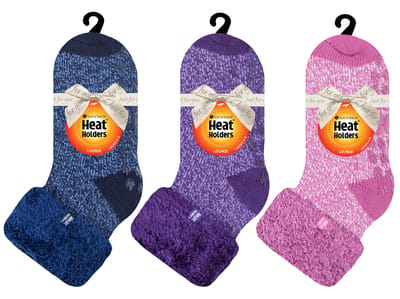 Heat Holders - Set van 3 gevoerde antislipsokken voor dames - Pack 4