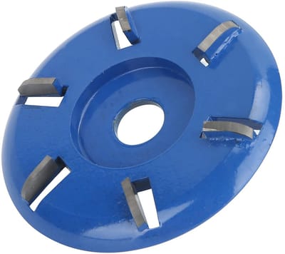 Dailygoods- Slijpschijf 9 cm - Houtbewerking - Turbo Carving Disc - Gelegeerd Staal - Zes Tanden - Glad en Gecontroleerd Slijpen - Houtsnijschijf