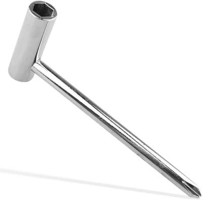 Verstelbare 1/4 Inch Stalen Gitaar Fixture Verstelmoer Sleutel met Schroevendraaier voor Gitaarbouwers en Muziekenthousiasten