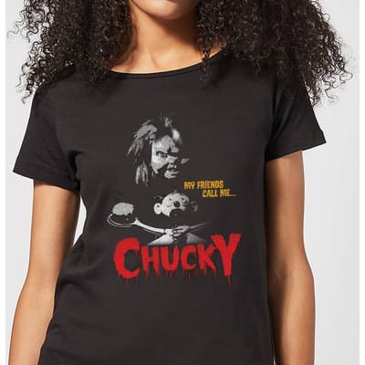 Chucky My Friends Call Me Chucky Dames T-shirt - Zwart - S