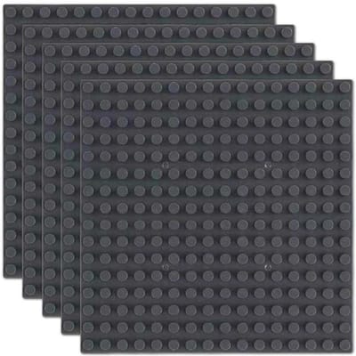 5 stuks 16x16 (5 inch x 5 inch / ca.. 12,7 cm cm) bouwplaat basisplaten werkt met met belangrijke speelgoedblokken 16x16