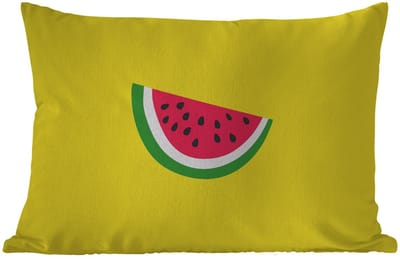 Buitenkussens - Tuin - Fruit - Watermeloen - Geel - 50x30 cm