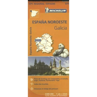 Michelin wegenkaart Regional 571 Spanje noord-west
