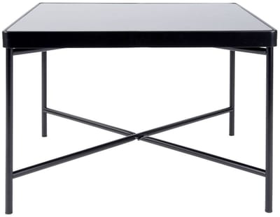 Leitmotiv Salontafel Smooth - Vierkant Mat Zwart - 60x60x40cm - Modern