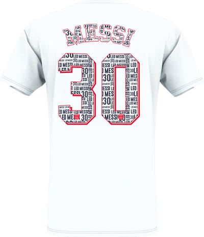 PSG Messi 'Eiffel' t-shirt Wit - Adults