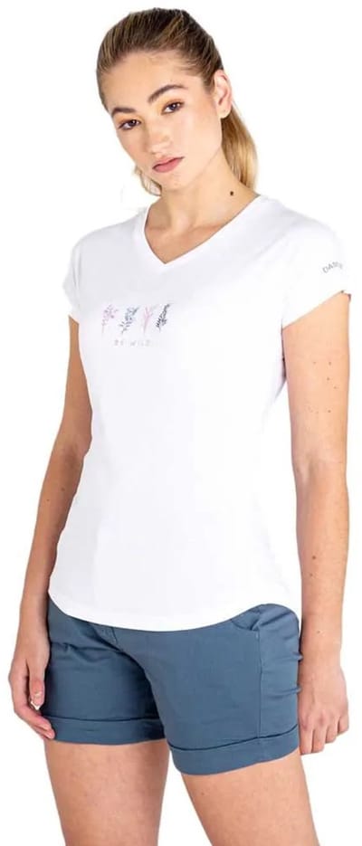 Het Dare2B Moments II T-shirt met korte mouwen - dames - jersey - grafisch - Wit