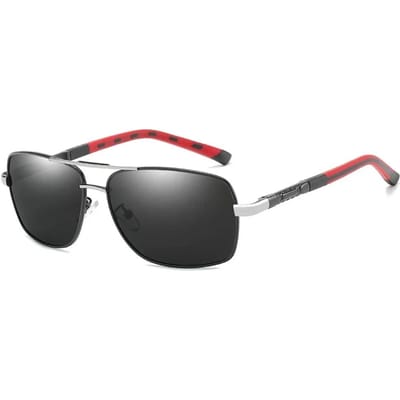 Heren Vintage Aluminium Gepolariseerde Zonnebril Klassiek Zonnebril Gecoate Lens Rijden Bril Voor Mannen/Vrouwen