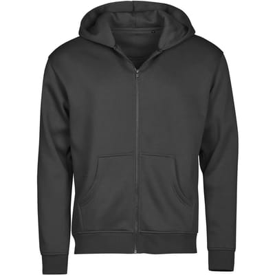 Tee Jays - Urban hoodie met rits - Black maat XS