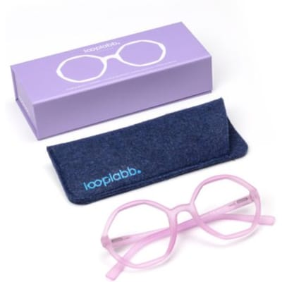 Looplabb leesbril sterkte +1,00 model lolita lavendel