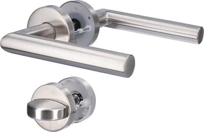 deurbeslag - house accessories Door handle stainless steel / voor toilets/badkamerdeuren | deurklink | deurkruk