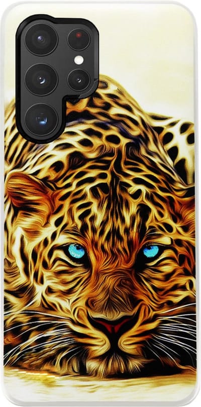 ADEL Siliconen Back Cover Softcase Hoesje Geschikt voor Samsung Galaxy S22 Ultra - Tijger