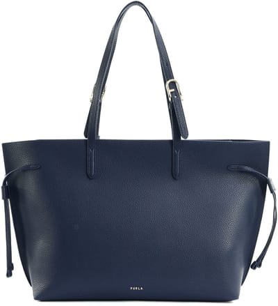 FURLA Leren schoudertas shopper Ava Tote With Zip Ink Blue + Ink Blue int donkerblauw