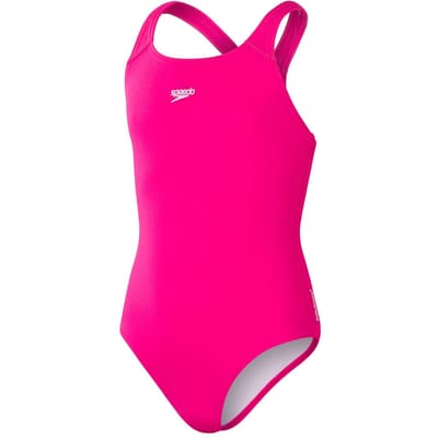 Speedo Meisjesmedaillewinnaar uithoudingsvermogen + zwempak uit één stuk (Roze)