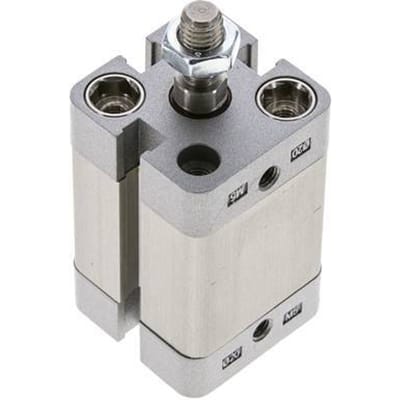 ISO 21287 Compacte Dubbelwerkende Cilinder 20-20mm - Magnetisch - Mannelijke Stang