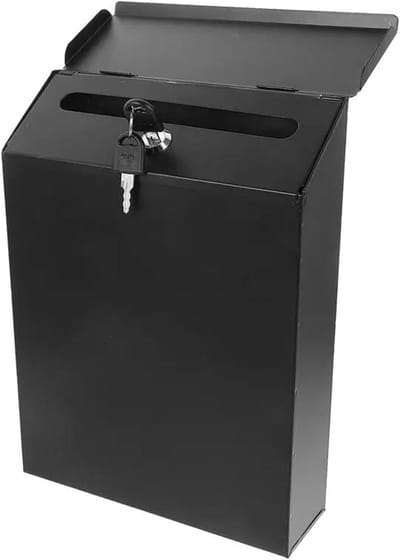 Brievenbus Muurbevestiging - Brievenbus Buiten - Veilige Post Ontvangst - Afsluitbaar Ontwerp - 2.8 kg - Grijs