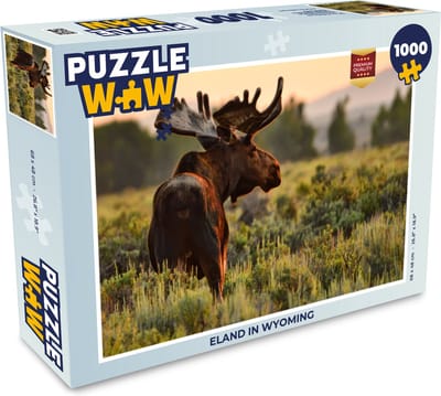 Puzzel Eland in Wyoming - Legpuzzel - Puzzel 1000 stukjes volwassenen