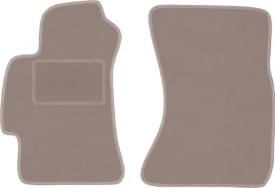 Beige voormatten voor: Subaru Impreza III GH hatchback, stationwagen, WRX (2007-2013)