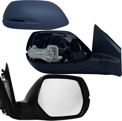 BILMAX Rechter Buitenspiegel Vervanging voor Honda CR-V 4 2012–2016, Elektrisch Verstelbaar, Handmatig Inklapbaar, Met Richtingaanwijzer, Verwarmd, Gegrond, 7-Pins (Passagierszijde)