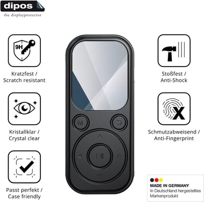 dipos – 2x Pantserfolie geschikt voor RWSRW MP3-H01 | 9H Screenprotector