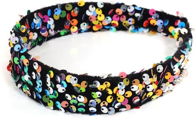 Haarband Pailletten - Multicolor - One Size - Volwassenen - Per Stuk
