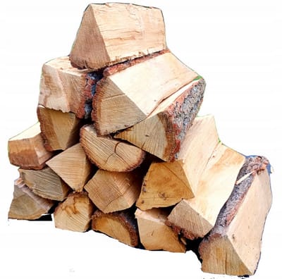 Hout Brandhout Eiken haardhout uit Oekraïne 10 kg + 40 st. Aanmaakblokjes – Premium hardhout | Lang brandend & krachtig vuur | Duurzaam Brandhout