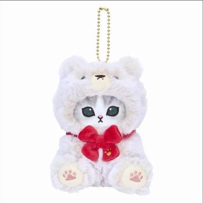 10cm Kawaii Mofusand Anime Hobby Beperkte Editie Beer Serie Cosplay Witte Beer Cartoon Pluche Pop Hanger Tas Hanger Speelgoed Cadeaus