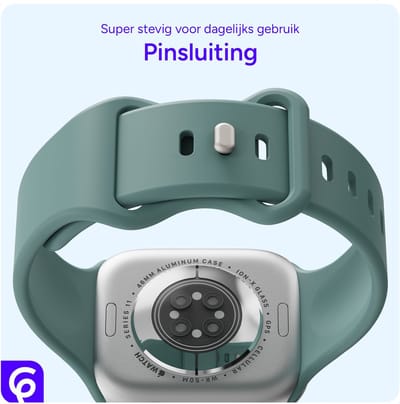 SBG Siliconen Bandje Geschikt voor Apple Watch Ultra 2 | 49MM | Sport Horlogeband Cactus Groen
