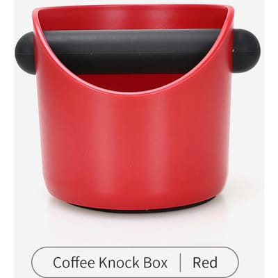 Boîte à café expresso marc conteneur poubelle seau anti-dérapant poudre biseauté résidu Barista accessoires fabricant outils rouge