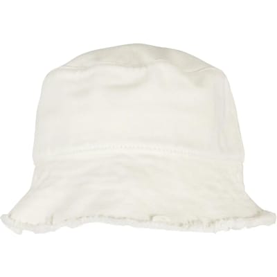 Urban Classics - Open Edge Bucket hat / Vissershoed - Wit