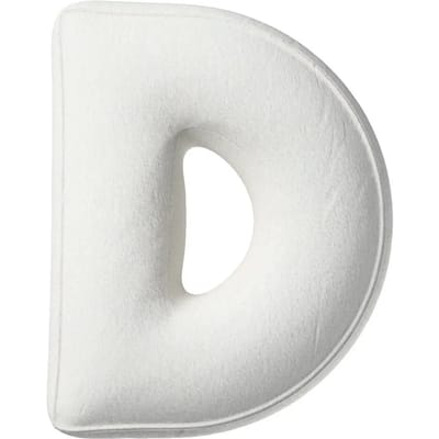 Kussen letter d Yellow Tipi Boucle
