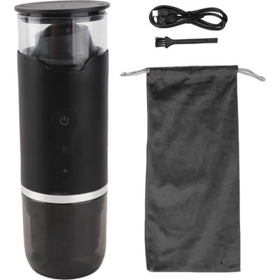 Machine à café capsule portable Petite Voyage Voiture DC12V Automatique Manuelle Électrique pour L(for 6.5-9kg) black