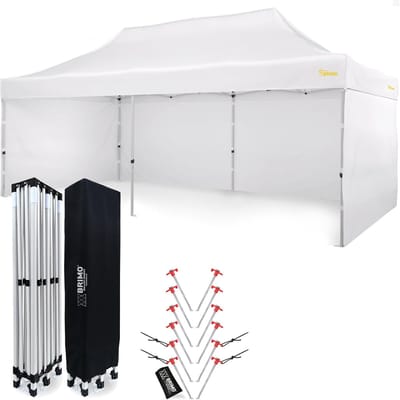 Waterdichte partytent 3x6 m met opvouwbaar ontwerp en sterke stabiliteit