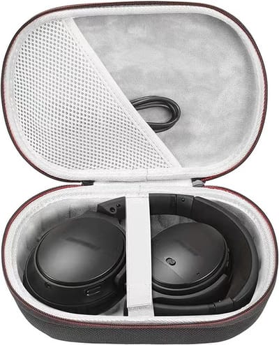 Koptelefoon Case - Harde Beschermhoes - On-ear/Over-ear - geschikt voor BOSE QC15/QC25/QC35 - Koptelefoon Hoesje - Beschermhoes - Oortjes Opberg Hoesje - 21.5*5*14.5 cm