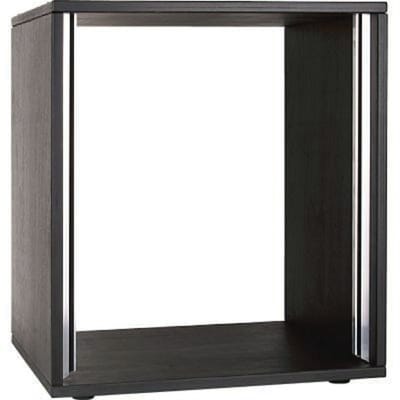 MUSIC STORE Studiorack 10HE berk MP bouwpakket, zwart gelakt, recht - Studio racks