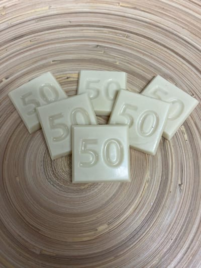 Callebaut - Chocolade cijfer 50 - Wit - Verjaardagscadeau