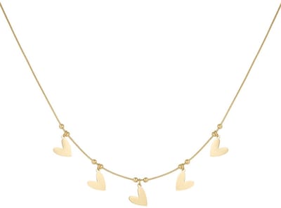 Yehwang ketting - Heart to heart ketting - Goudkleurig - Stainless steel