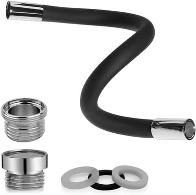Kraanverlenging 30 cm met 360 graden draaibare functie, multifunctionele siliconen ommanteling en filteradapter voor keukenarmatuur