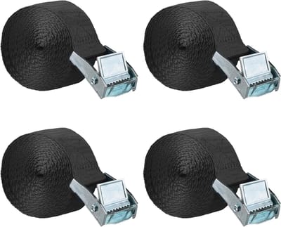 Verstelbare Luggage Straps voor Koffers en Zitplaatsen - Zwart, 3m, Veiligheidsriemen voor Reisbagage