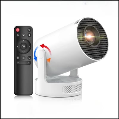 4K HY300 Pro+ Projector - Draagbare Outdoor Projector - 1280x720P HD - Ingebouwde 5W Speaker - Wi-Fi 6 & BT5.4 Connectiviteit