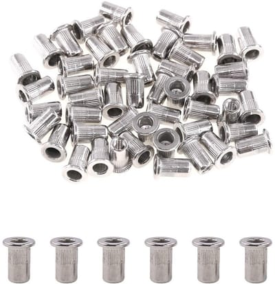 50 Stuks M3 RVS Platte Kop Draad Rivet Insert Moeren Set voor Bevestiging en Montage
