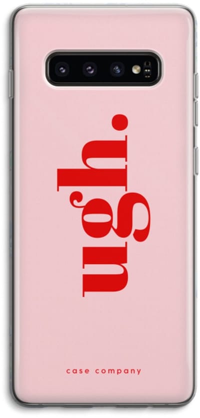 Case Company® - Hoesje geschikt voor Samsung Galaxy S10 4G hoesje - Ugh - Soft Cover Telefoonhoesje - Bescherming aan alle Kanten en Schermrand