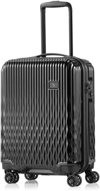 Pack Easy Flow 4 wielen Cabinewagen S 52 cm - Harde bagage - TSA slot - schwarz