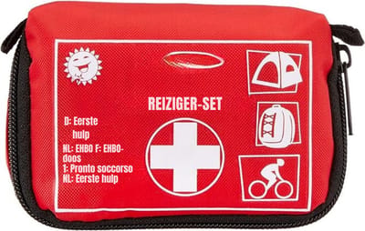REN® Ehbo Reisset - Reisset - EHBO - Rood - 9cm x 12cm x 6cm