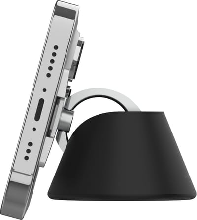 iRing® Telefoonhouders Auto - Dashboard - Popsocket - Geschikt voor iedere telefoon en ieder hoesje - GSM houder Auto - 180 graden kantelfunctie - 360 graden rotatie - Kleur Silver (IR-LDS-GS)