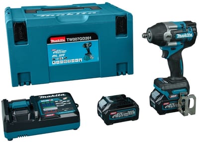 Makita TW007GD201 Accu slagmoersleutel 760Nm 1/2frictiering XGT 40V Max 2.5Ah in Mbox