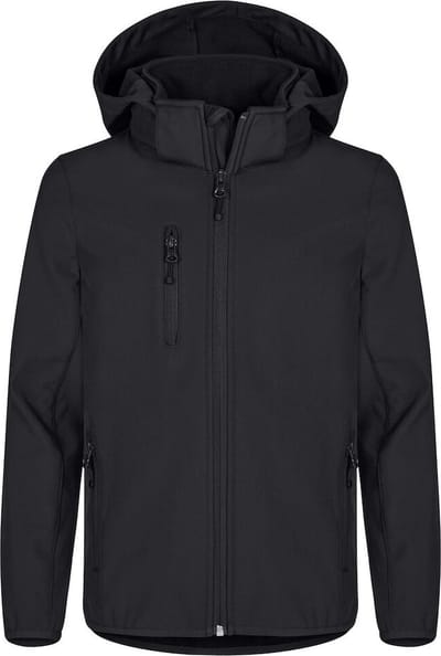 Clique Classic Softshell Jacket Junior 0200909 - Zwart - 130-140