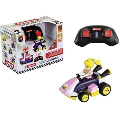 Carrera RC voertuig Auto - RC Auto Mini - Mario Kart™ - Peach - 6,2cm Lang - 2,4GHz RC Model Kant en Klaar - Carrera Bestuurbare Auto