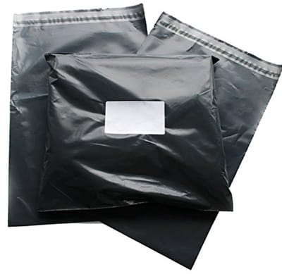 Kunststof verzendtassen 13 x 19 cm - Grijs - 500 stuks