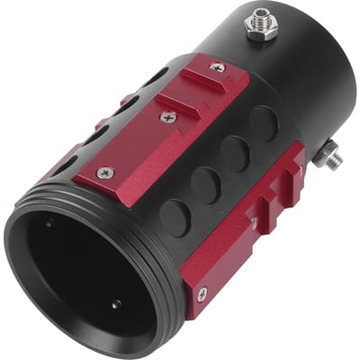 Embout de silencieux arrière universel Gorge de sortie Alliage d'aluminium Style industriel pour diamètre 38-63 mm Rouge rouge